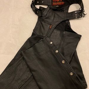 Ladies Motorcycle Leather Chaps
